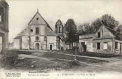 Carlepont CPA der Ort der Kirche