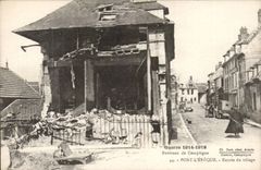 Leveque Pont CPA Eingang des Dorfs