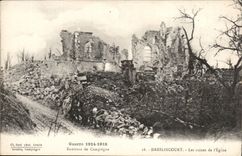 Dreslincourt CPA Ruinen der Kirche