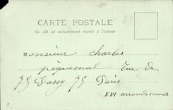 Mouchy cPA das Schloss gesehen vom Teich