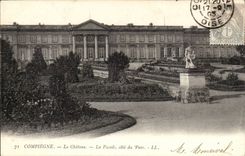 Compiegne CPA das Schloss die Front bemisst Park