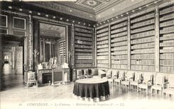 Compiegne CPA das Biobioltheque Schloss von Napoleon 1 (Bibliothek)