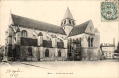 Mouy CPA Kirche gesehen vom Mass