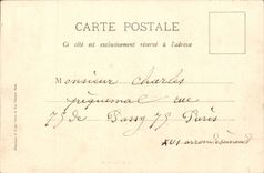 Mouy CPA Kirche gesehen vom Mass