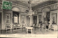 Pierrefonds CPA das Schloss Wohnzimmer der Blumen