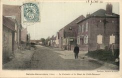 Sainte Genevieve CPA das Martyrium und die Oberseite von kleinem Fercourt