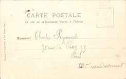 Sainte Geschaft des Genevieve CPA Hauptverkehsstrasse das Tabakwarenhandlers und die Post