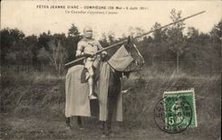 Compiegne CPA Party von Jeanne Bogen des Juni 1911 ein vorbereitender Ritter hat jouter