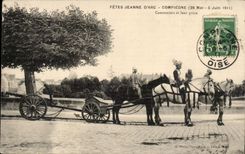 Compiegne CPA Jeanne Festivals Bogen 1911 der Artilleristen und ihres Teils