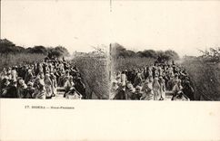 Stereoscopic sights Algeria Biskra CPA Fantasia Wedding