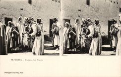 Stereoscopic sights Algeria Biskra CPA Good Chkiona Music of the negros