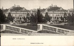 Stereoskopischer Anblick Italien Italien Genua CPA der Doria Gaumen