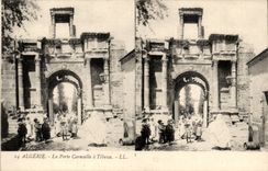 Algerien CPA die Caracalla Tur hat Tebessa