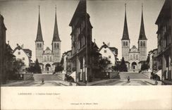 Switzerland Lucerne CPA the church Saint Light