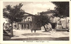 Grignan CPA Places Sevigne