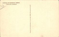 CPA Castle of GRignan the main staircase