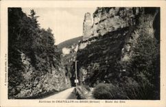 Surroundings of Chatillon in Diois CPA Road of Gats