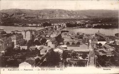 Panorama der Wertigkeit CPA die Brucke und das Crussol