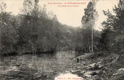 Saint Leonard of Wood CPA edges of the Sarthe