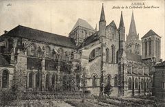 Lisieux CPA Apse des Kathedrale Saint Pierre