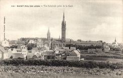 Saint pol of Leon CPA View taken of the station