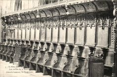 Saint pol of Leon CPA stalls of the basilica