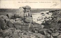 Insel von Batz CPA der Felsen der Schlange