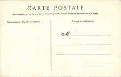 In Brittany CPA Around the closed bed (folklore caps costume)