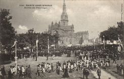 Sainte Anne d' Auray CPA Arrival of the pilgrimages