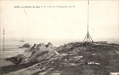 La Pointe du Raz CPA Le poste de Telegraphie sans fil