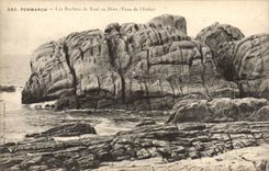 Penmarch CPA Felsen von Toul in Hern (Loch der Holle)