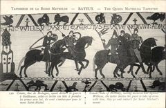 Tapestry of the queen Mathilde Bayeux CPA Conan duke of Brittany