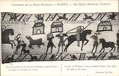 Tapisserie der Konigin Mathilde Bayeux CPA eins zum von Fortsetzung von Guillaume zu uberschneiden