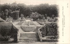 Old Jumieges CPA abbey of Jumieges the park staircase of the time Louis XIV