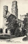 Old Jumieges CPA abbey of Jumieges two Tours of the Notre Dame church