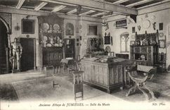 Old abbey of Jumieges CPA Room of the museum