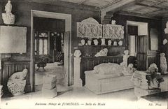 Old abbey of Jumieges CPA Room of the museum