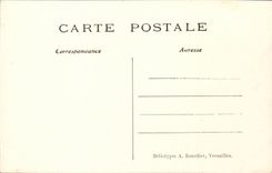 Castle of Chantilly CPA Main entrance one day of visit