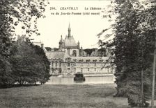 Castle of Chantilly CPA Seen of the play of palm (west coast)