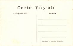 Castle of Chantilly CPA Main staircase