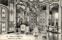 Castle of Chantilly CPA Cabinet of M the prince
