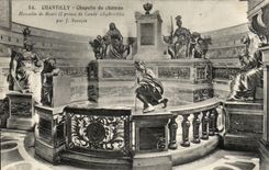Castle of Chantilly CPA Vault Mausoleum of Henri II prince de Conde 1648 1662 per J Sarazin