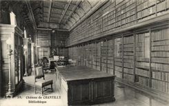 CPA Castle of Chantilly Library library