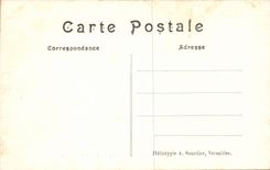 CPA Castle of Chantilly three alleys