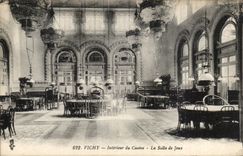 Vichy - Interieur du Casino - La Salle de Jeux - CPA 