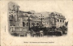 Vichy - Le Casino - et le Nouveau Theatre - CPA 