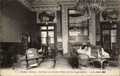 Vichy - Interieur du Casino Salon de Correspondance - CPA 
