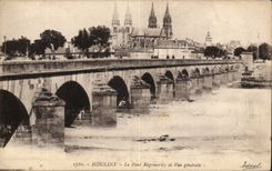 Moulins - the Regemortes Bridge and View - CPA