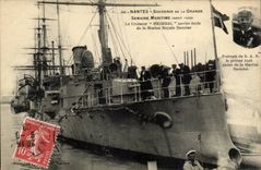 Nantes - Souvenir of the Great Maritime Week - the Cruiser Heimdal ship school of the Royal Navy - CPA