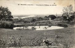 Malvenfarben - gesehen vom Schloss der schonen Luft - CPA